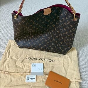 Louis Vuitton Black and Brown Monogram Shoulder Bag